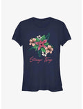 Stranger Things Floral Things Girls T-Shirt