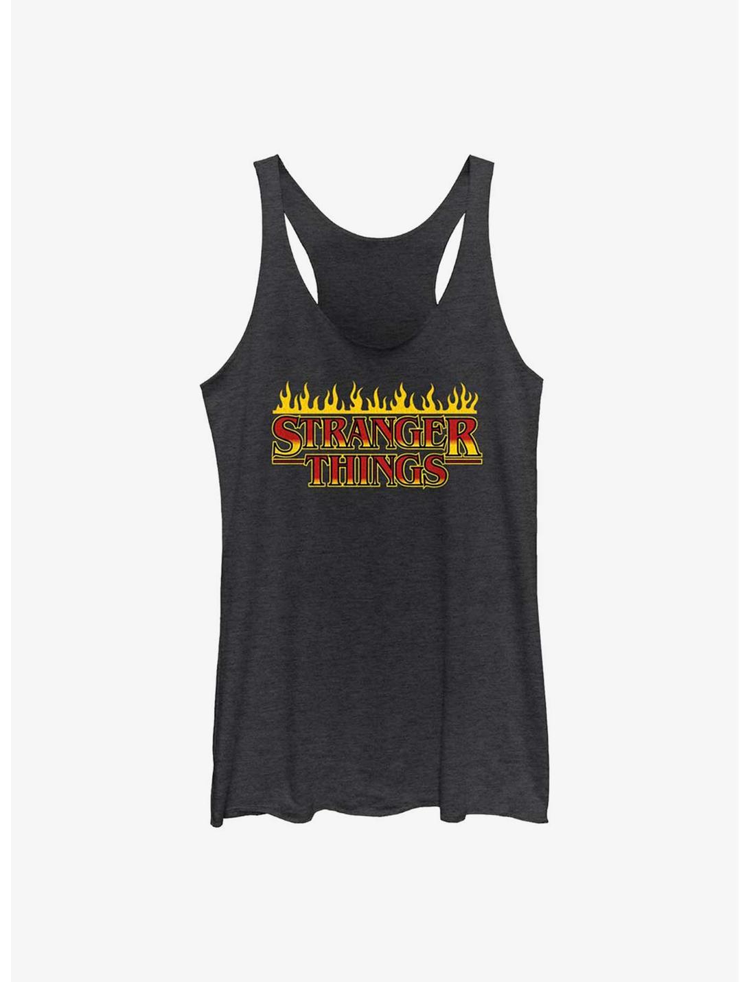 Stranger Things On Fire Logo Girls Tank