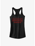 Stranger Things Redfire Logo Girls Tank