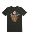 Skeleton Shelf Book Lover T-Shirt
