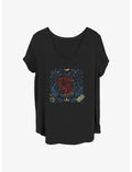 Marvel Ms. Marvel Line Drawing Girls Plus T-Shirt