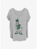 Disney Daisy Duck Pine Green Daisy Girls T-Shirt Plus Size