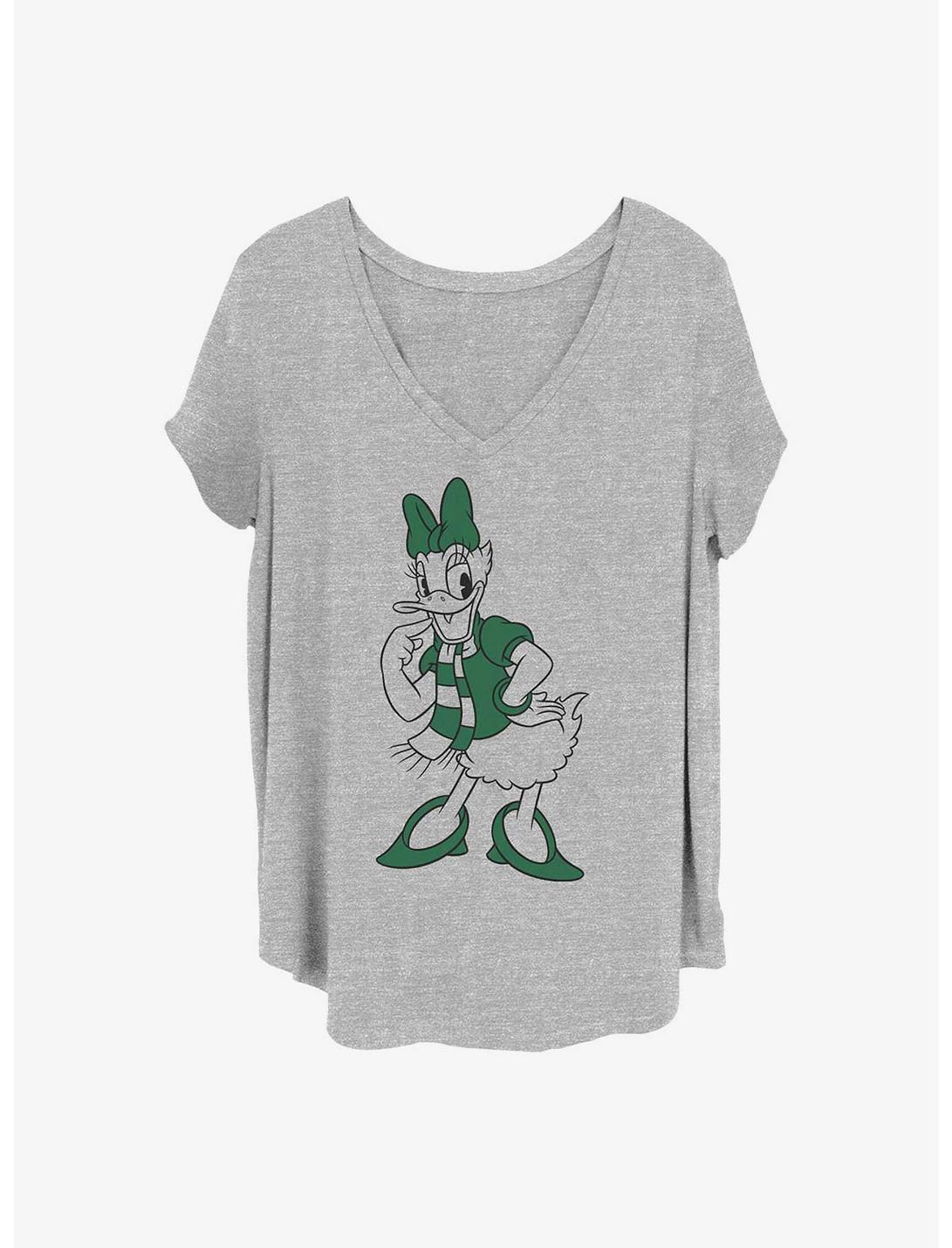 Disney Daisy Duck Pine Green Daisy Girls T-Shirt Plus Size