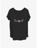 Marvel The Falcon and the Winter Soldier Shiny Shield Girls T-Shirt Plus Size