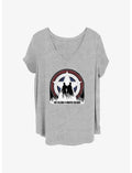 Marvel The Falcon and the Winter Soldier Silhouette Shield Girls T-Shirt Plus Size