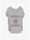 Disney Mickey Mouse Mickey And Friends Christmas Girls T-Shirt Plus Size