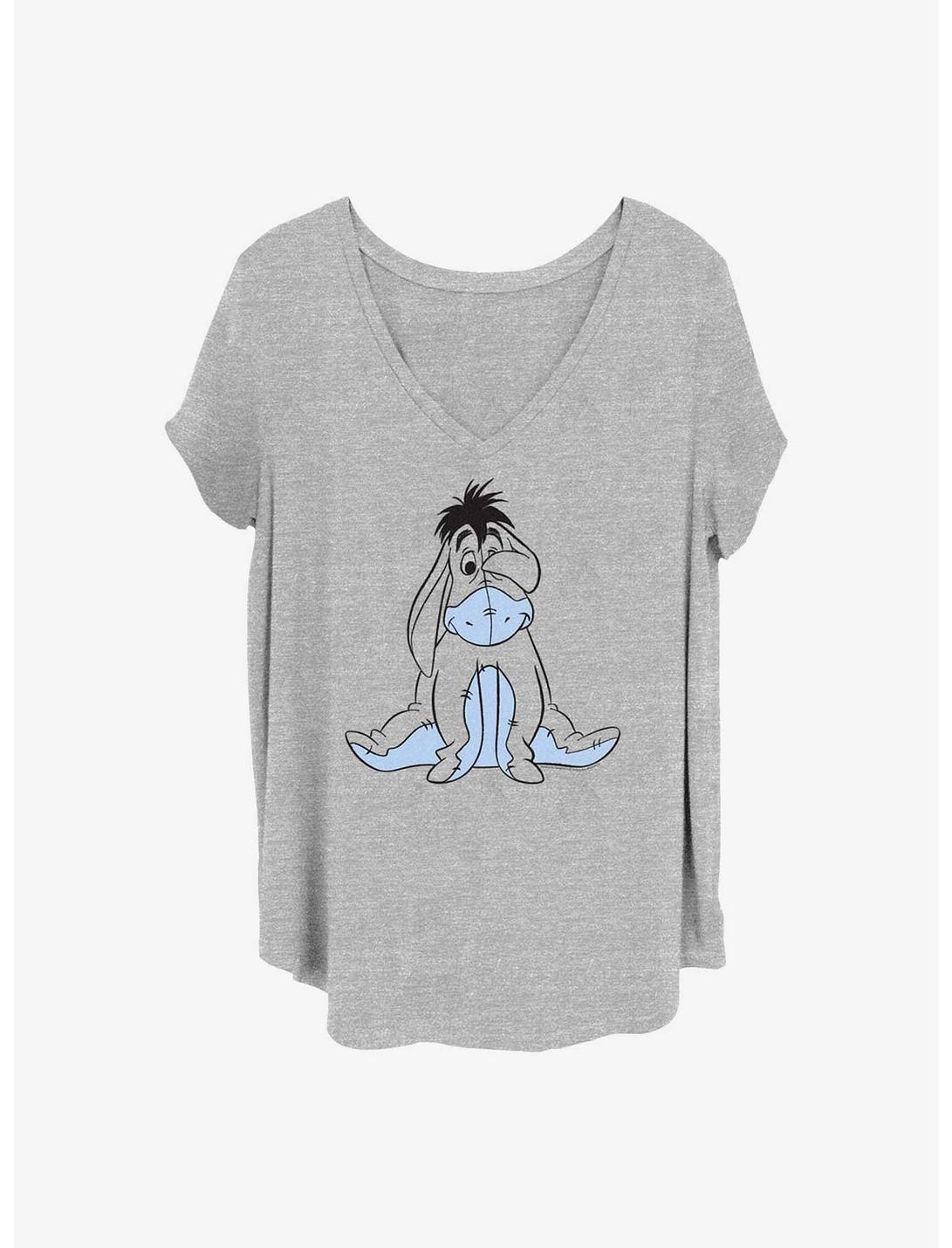 Disney Winnie The Pooh Basic Sketch Eeyore Girls T-Shirt Plus Size