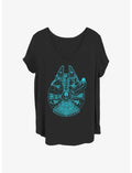 Star Wars Blue Falcon Girls T-Shirt Plus Size