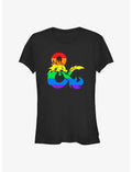 Dungeons & Dragons Pride Flag Logo Pride T-Shirt