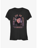 Star Wars The Book of Boba Fett Fennec Smirk Girls T-Shirt