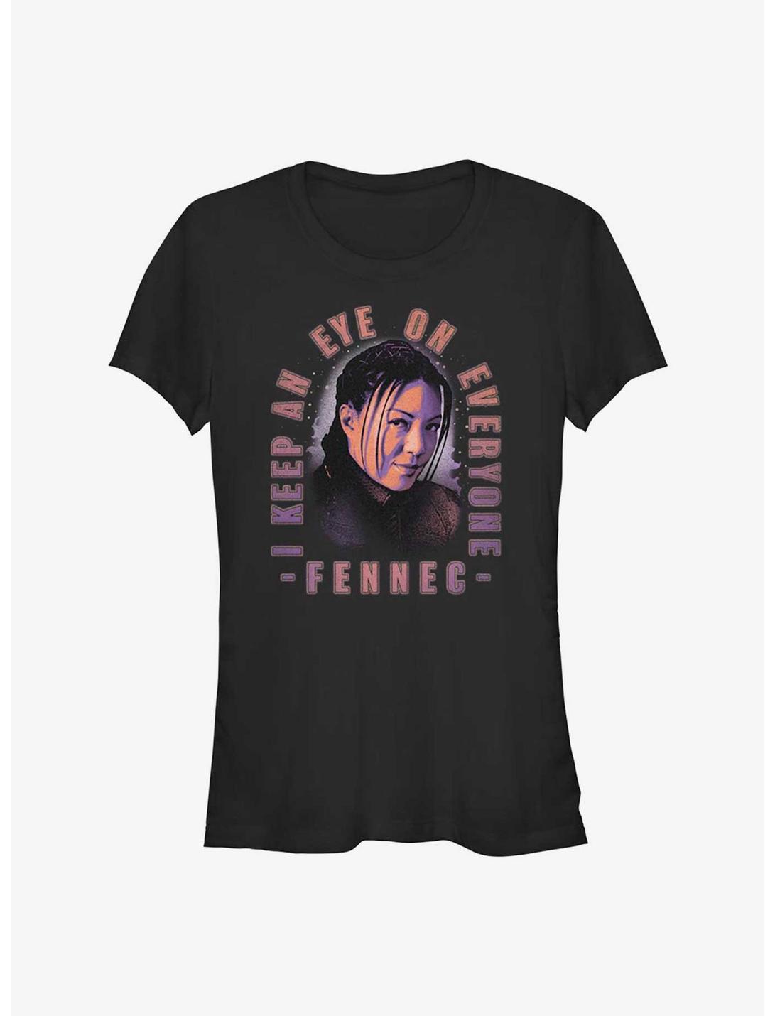 Star Wars The Book of Boba Fett Fennec Smirk Girls T-Shirt