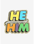 Hot Topic Foundation X The Trevor Project He/Him Pronoun Enamel Pin