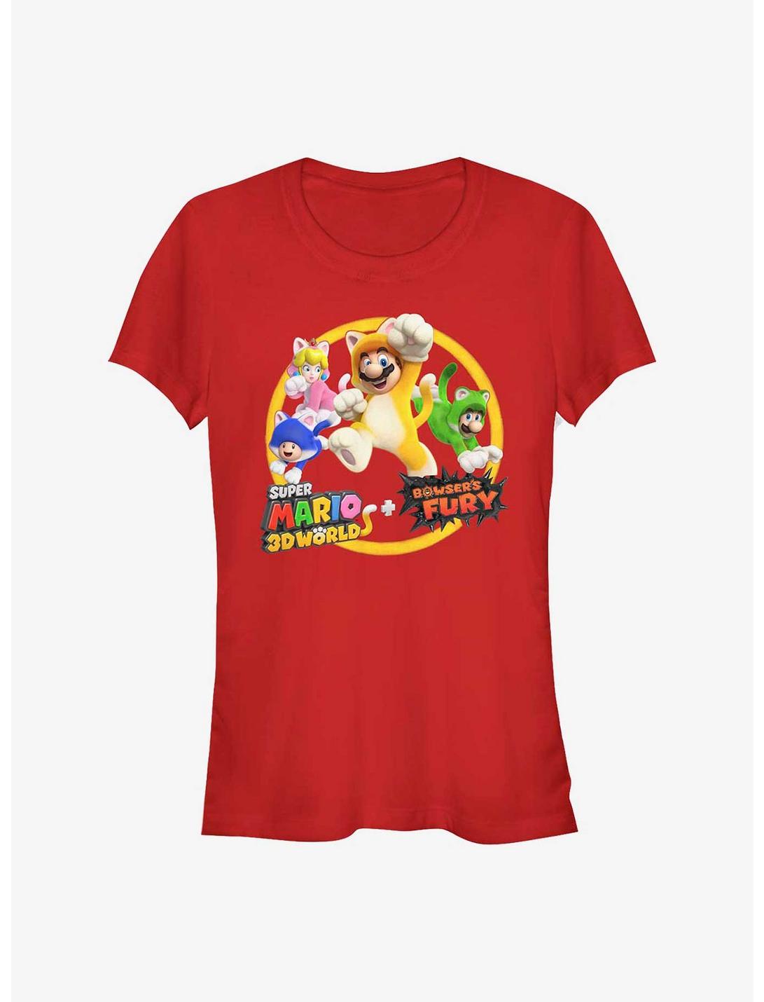 Nintendo Super Mario Bros 3D World Girls T-Shirt