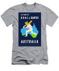 1953 Australia Cricket Airline Travel Poster Retro Graphics T-Shirt