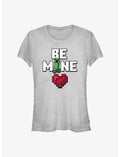 Minecraft Be Mine Girls T-Shirt