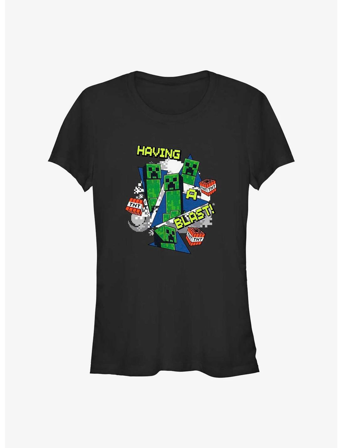 Minecraft Having A Blast Girls T-Shirt
