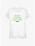 Minecraft Build Create Explore Girls T-Shirt