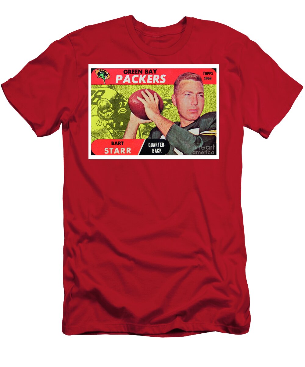 1968 Topps with Year Bart Star Fb Card David Lee Thompson T-Shirt