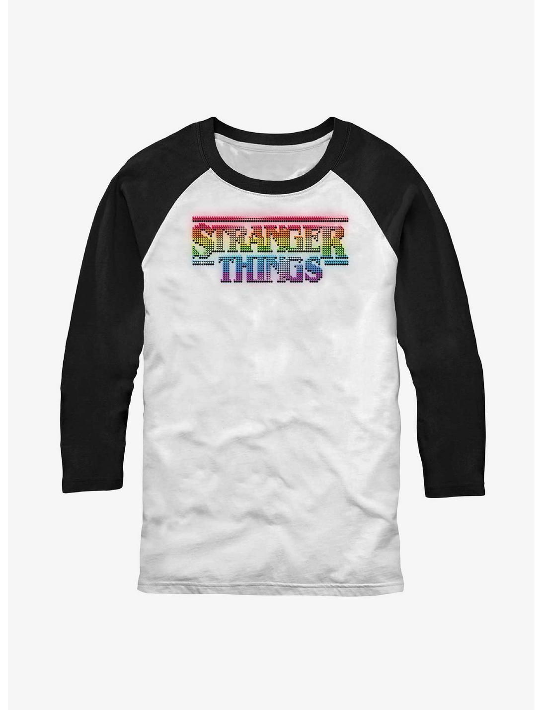 Stranger Things Rainbow Logo Raglan T-Shirt