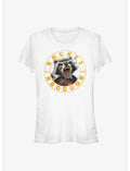 Marvel Guardians of the Galaxy Raccoon Stamp Girls T-Shirt