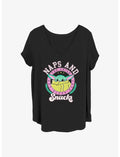 Star Wars The Mandalorian Naps and Snacks Girls T-Shirt Plus Size