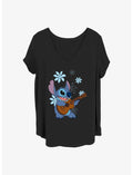 Disney Lilo & Stitch Music Man Stitch Girls T-Shirt Plus Size