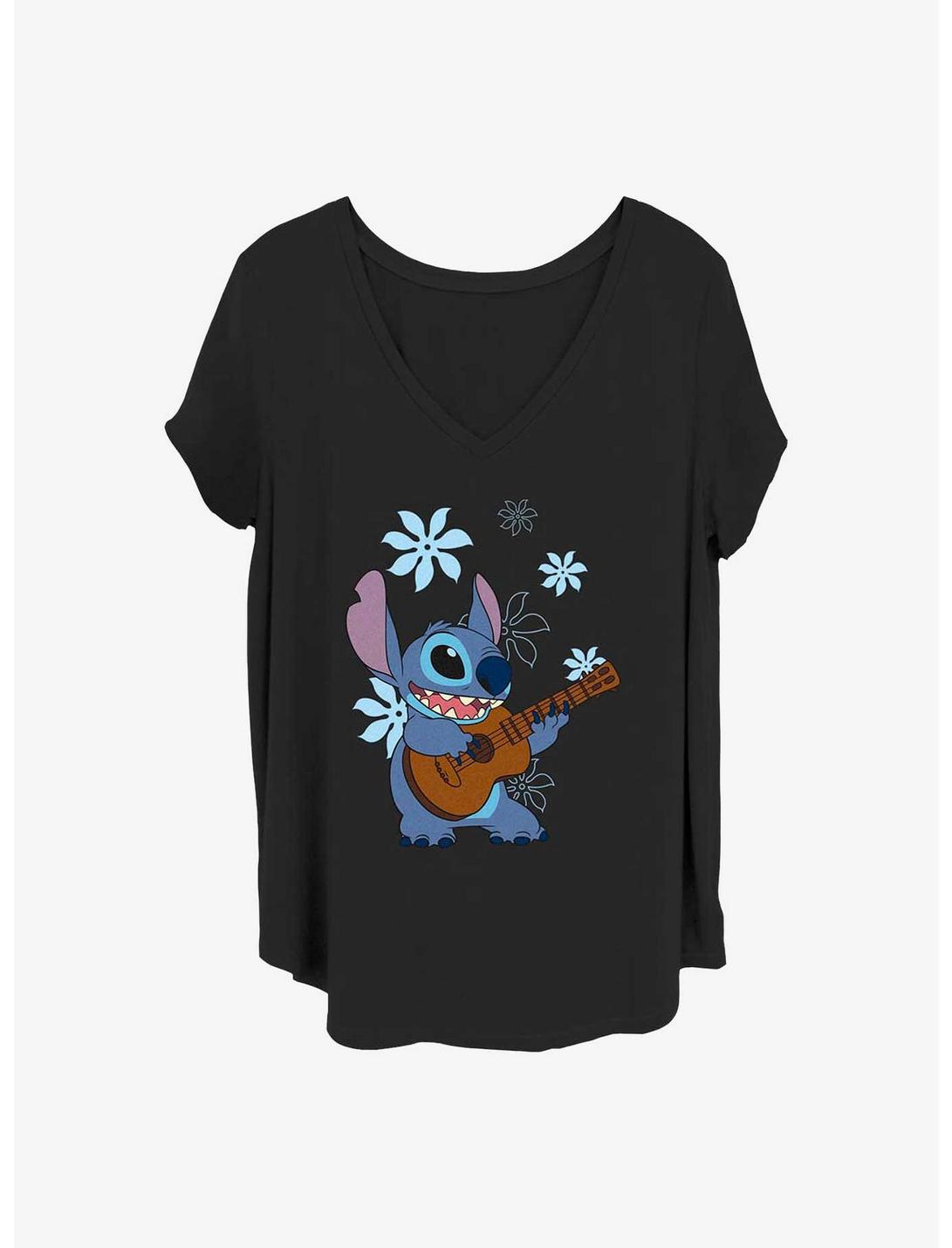 Disney Lilo & Stitch Music Man Stitch Girls T-Shirt Plus Size