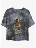 Stranger Things Max Badge Mineral Wash Crop Girls T-Shirt