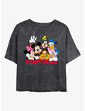 Disney Mickey Mouse Disney Squad Mineral Wash Crop Girls T-Shirt