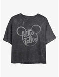 Disney Mickey Mouse Hello Folks Mineral Wash Crop Girls T-Shirt