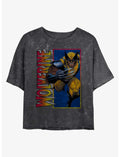 Marvel Wolverine Classic Wolverine Mineral Wash Crop Girls T-Shirt