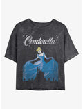 Disney Cinderella Dancing Cinderella Mineral Wash Crop Girls T-Shirt