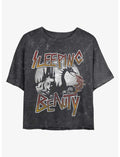 Disney Princesses Sleeping Beauty Mineral Wash Crop Girls T-Shirt