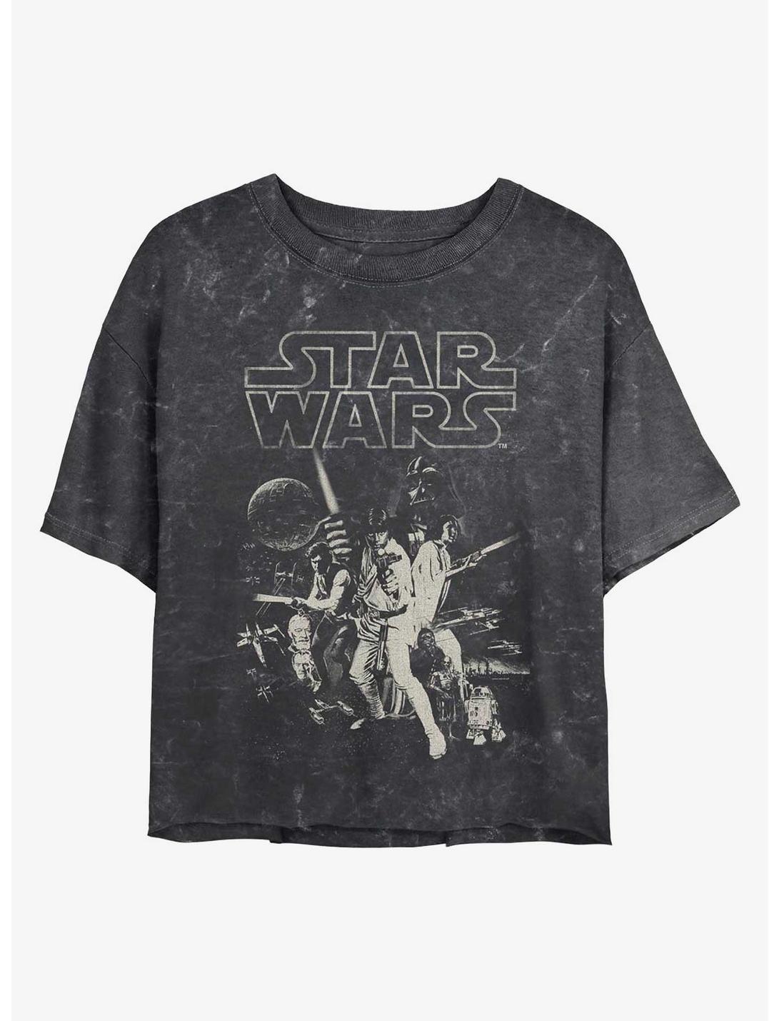 Star Wars Galaxy Fighters Mineral Wash Crop Girls T-Shirt