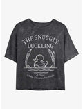 Disney Tangled The Snuggly Duckling Mineral Wash Crop Girls T-Shirt