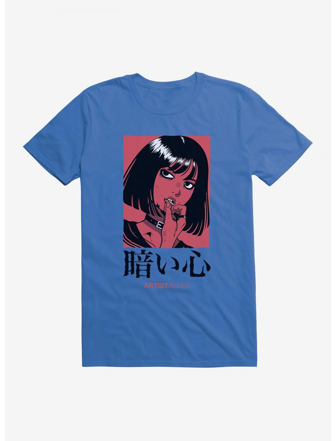Artist Alley Anime Girl Dark Heart T-Shirt