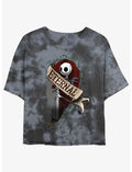 Disney The Nightmare Before Christmas Jack Eternally Tie-Dye Girls Crop T-Shirt