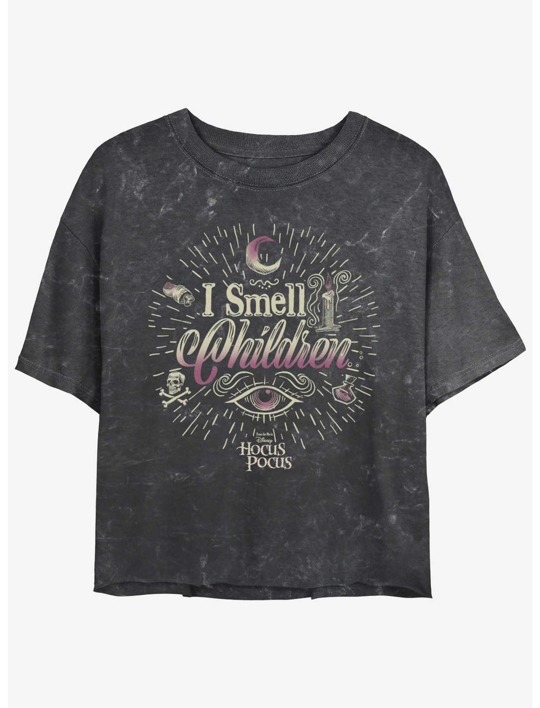 Disney Hocus Pocus I Smell Children Mineral Wash Girls Crop T-Shirt