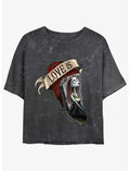 Disney The Nightmare Before Christmas Sally Loves Mineral Wash Girls Crop T-Shirt