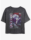 Disney The Nightmare Before Christmas First Nightmare Mineral Wash Girls Crop T-Shirt