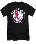 2 Dig for Cure Ribbon Volleyball Breast Cancer Natalie Lidford T-Shirt
