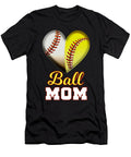 2 Funny Ball Mom Heart Design Gift for Baseball Players Art Frikiland T-Shirt