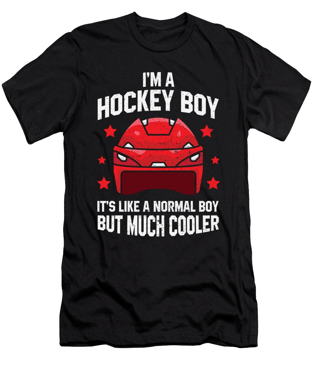 2 Funny Ice Hockey Box Gift for Hockey Boy Eq Designs T-Shirt