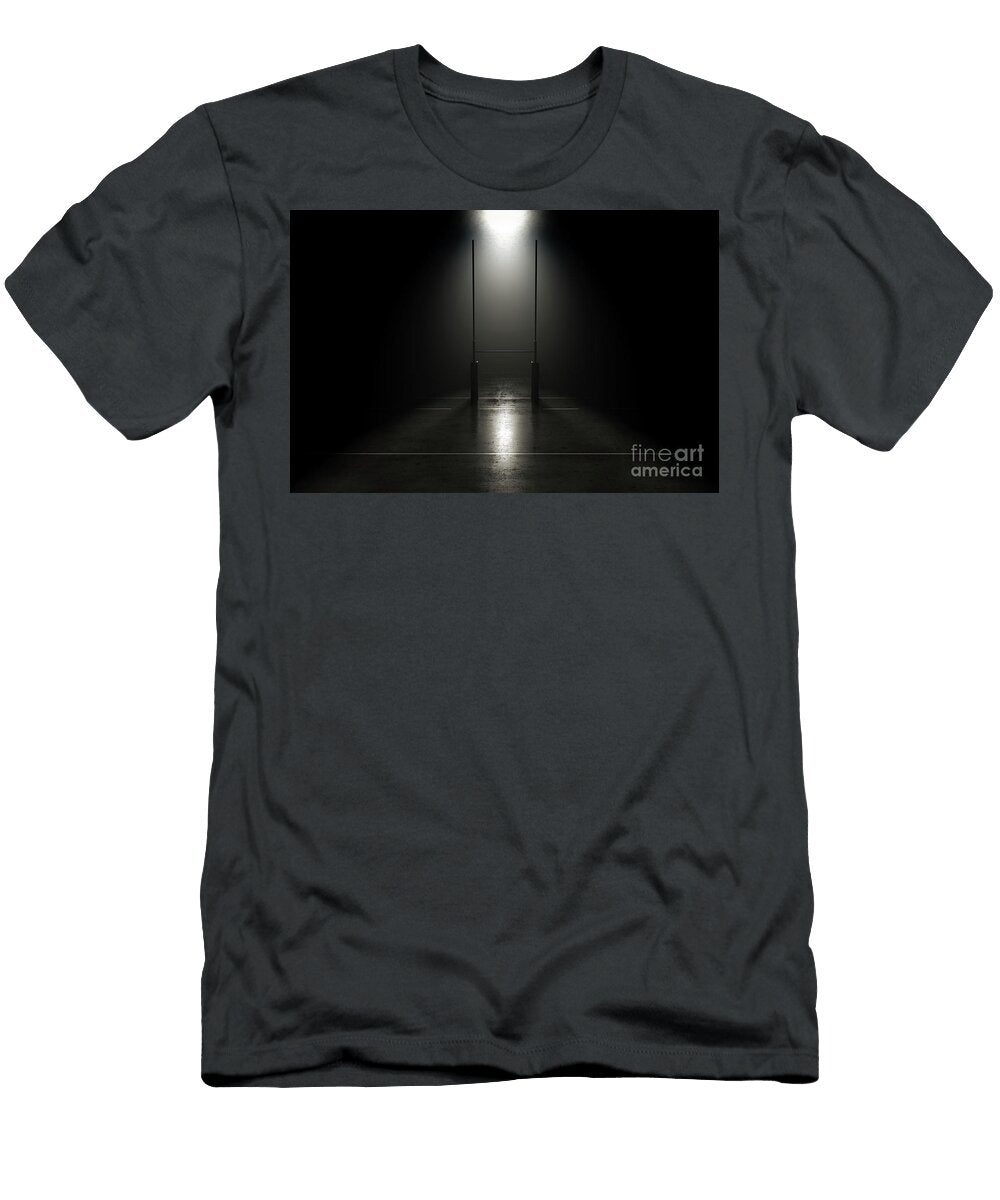 2 Futuristic Rustic Rugby Posts Allan Swart T-Shirt