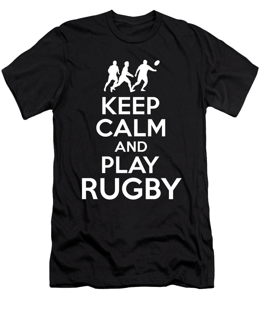 2 Keep Calm and Play Rugby Manuel Schmucker T-Shirt