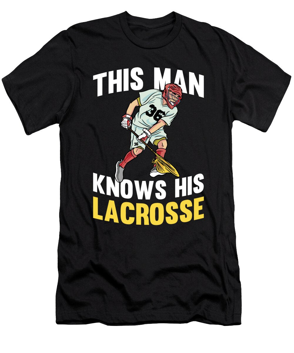 2 Lacrosse Sport Lacrosse Crazy Squirrel T-Shirt