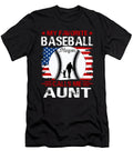 2 My Favorite Baseball Catcher Calls Me Aunt Baseball USA Flag Dhbubble T-Shirt