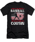 2 My Favorite Baseball Catcher Calls Me Cousin Baseball USA Flag Dhbubble T-Shirt