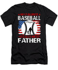 2 My Favorite Baseball Catcher Calls Me Father Baseball USA Flag Dhbubble T-Shirt