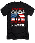2 My Favorite Baseball Player Calls Me Grammie Baseball USA Flag Dhbubble T-Shirt